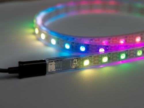 Making LEDS simple!  BlinkyTape is 1 meter of 60 independent RGB LEDs, powered and controlled over USB.