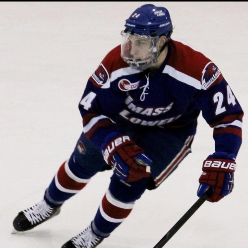 Current Student and Hockey Player at UMASS Lowell River Hawks. Michael Colantone #24.