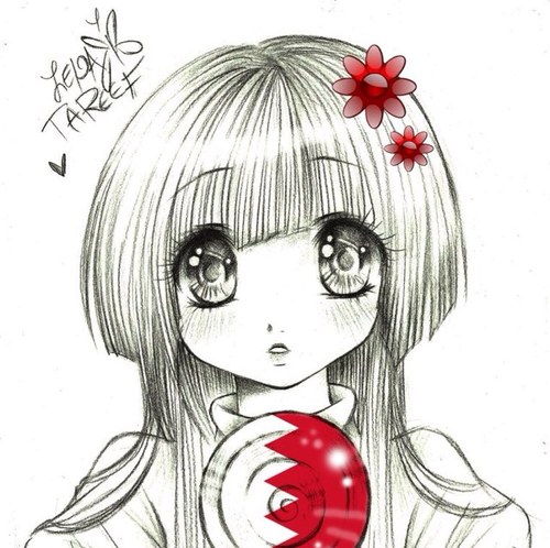 Zenab Abdali Tareef - Bahraini Artist - an expelled student from Bahrain Teachers College ~ 
زينب عبدعلي طريف - رسامة بحرانية - مفصولة من كلية المعلمين