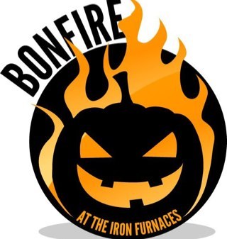 Bonfire at the Iron Furnaces. Fire. Music. Food. Drink. Community. Dancing. Day of the Dead. October 20, 2018.