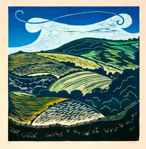 Woodcut Artist, South Downs lover, Printmaking teacher