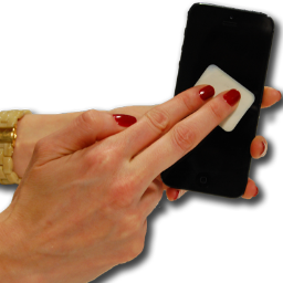 Innovative unique micro fiber wipe that will keep your devices clean and promote your brand and message on any size or in any shape