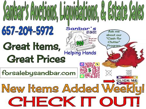 A division of Sanbar Industries, We take your clutter and turn it back into cash for you!