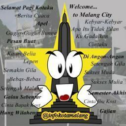Info KHUSUS #KotaMalang Untuk Kita Bersama. Share info kalian via mention #InfoKotaMLG #TrafficKotaMLG #CuacaKotaMLG #BisnisKotaMLG dll.