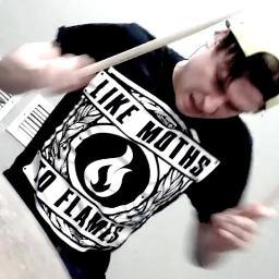 I play drums from @noireboston - I also like cats, pizza, and beer.