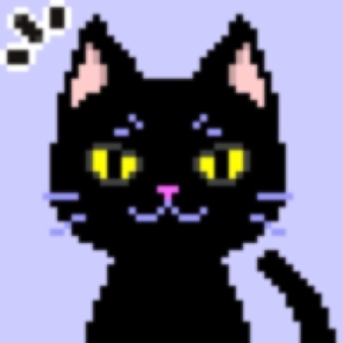 Just a silly black cat.