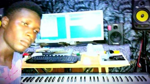 Simple guy,sound engineer n represent Ghana as an African artist.