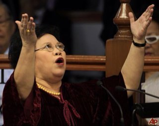 Note: Any contents tweeted here are not owned by Senator Miriam Santiago. This is just a Parody Account. 

Katuwaan lamang po. Bawal ang KJ! :)