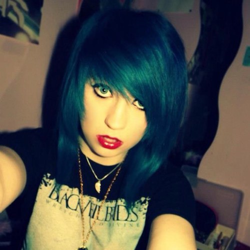 A crazy 15 year old otaku wit blue hair. What now? Go away.~Taken by Sophie :3~