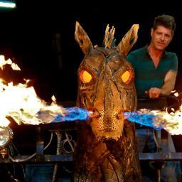 Wanna ride aboard my #MutantVehicle ?
#ChesterOnFire is for hire! #BurningMan #FuelFireDust #BurningMan2016
