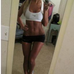 Training for the women's bikini competition. Been into fitness since I was in Middle School.