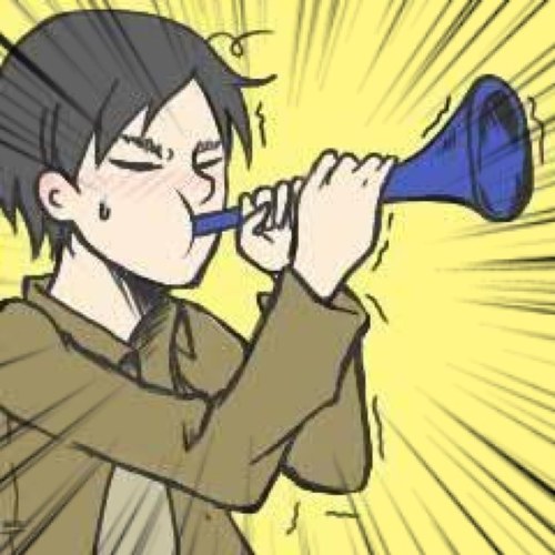 ブブゼラを吹くエレンです。とても吹くのが下手です。【師匠(@bbzrrivai2)】※凍結防止のためフォロバはゆっくり行っています/返信含め自動、稀に手動