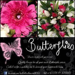 Butterfliesflo1's profile picture. I am a home florist based in Enfield I create beautiful quality arrangements tailored to your budget.. Butterflies flowers created with you in mind