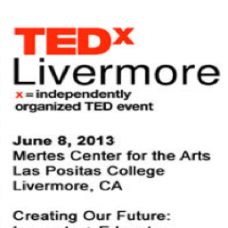 TEDxTalksLasPo's profile picture. TEDX at Las Positas College
*Mertes Center for the Arts*;
Saturday, June 8th
8 am to 5 pm;
$75 entrance