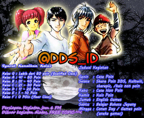Detective School Q FB. Semua bisa gabung! Lihat Rules & Event di Ava ya?|Work w/ @DCaseClosed|Admin #ryu #cerberus #nanami #renjo #kazuma |Mention 4 Folback