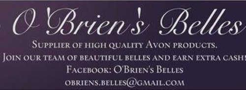Obriensbelles's profile picture. O'Brien's Belles is a team of beautiful ladies, lead by myself Katie O'Brien, supplying AVON products in the SWest.  To buy or sell AVON today contact me!
