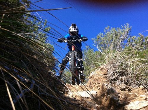 Me encanta los descensos en bici