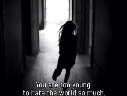 Hey daddy, your little girl wants to kill herself.