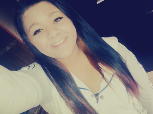 0722_selena's profile picture. selena . cheerleader . junior . long hair don't care . single .