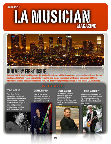 lamusicianmag's profile picture. LA Musician Magazine: a Newsstand app that features interviews with musicians who are active in the Los Angeles music scene.