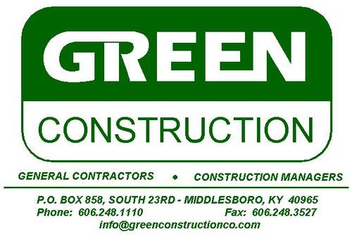 Green Construction Company in Middlesboro, KY is a private company categorized under School Building Construction.