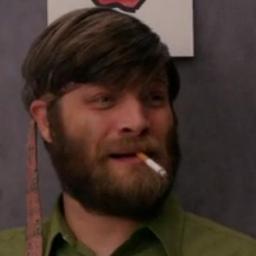 Art with @mccann_we. Peggy's Person. The Beard. A better guy than we all thought at first.