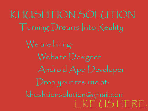 KHUSHTION SOLUTIONS has Software Development center located in beautiful city of Bhopal,which offers software development,Training and internship and outsource