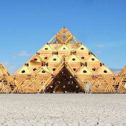 BMTemple2013's profile picture. The Temple at Burning Man 2013 – an epic geometric marvel, the Temple of Whollyness.