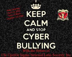 this twitter account is to prove that there are people who care about cyber bullying and who will learn how to prevent it.