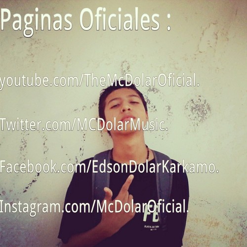 Twitter Oficial De fans de MC Dolar. Club Regional Del Artista & Compositor. Proximo Disco : Talento De La Calle. Ala venta apartir Del 25 De JULIO Del 2013.