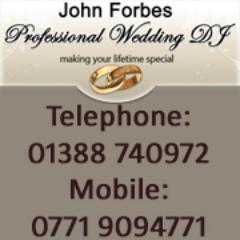 I'm a Professional Wedding DJ who is based in the North East of England and I cover the Scottish borders down to North Yorkshire - or even further afield!