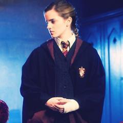 The brightest witch of her age. Gryffindor. 1/3 Golden Trio.  [Multi RP]