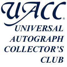 The Universal Autograph Collector's Club, Inc. is a non-profit organization dedicated to the education of the autograph collector.