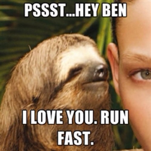 You've been passed by a sloth, how do you feel? 
Organized Chaos
HMRC_Sloth