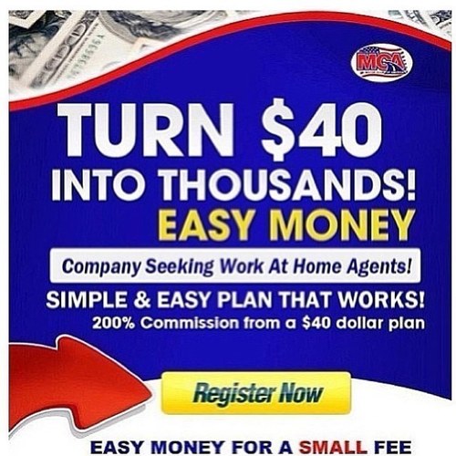Basically, you pay $40 Bucks . . . . Refer alot of people to Join #MCA, and soread the name, then you make 1000's WEEKLY! No BS!