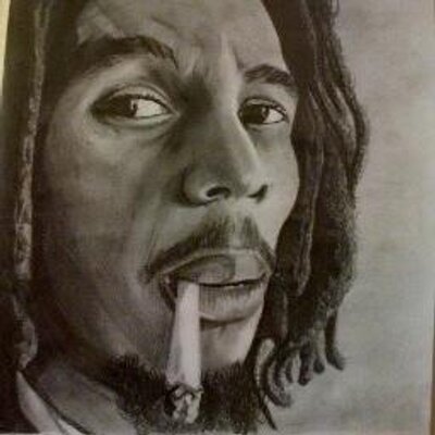 weed pencil drawing