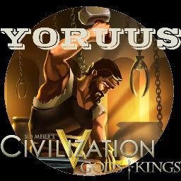 Yoruus's profile picture. I'm a CiV V Player doing Gamplays with Commentary. Best Wishes,
Yoruus