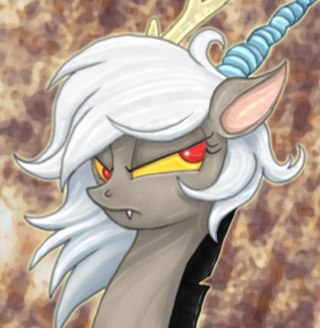 I'm Eris. The GIRL spirit of chaos! I will always be evil! You can't reform me! *laughs*