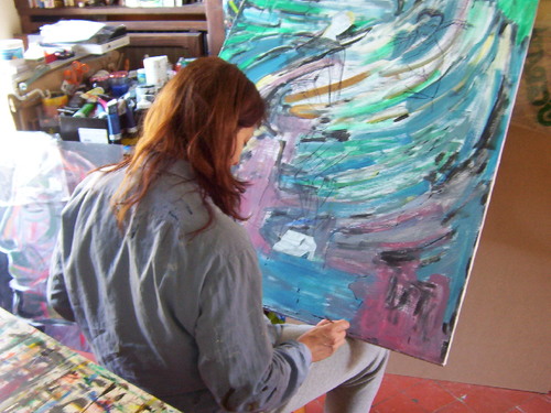 artiste peintre, je laisse ma peinture me décrire...