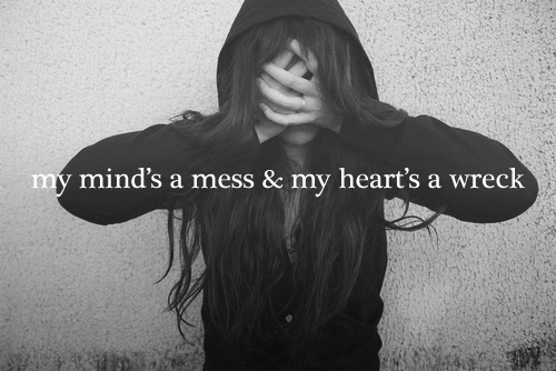 You hurt and you cry, but they can't see the anxiety in your eyes because you just smile.