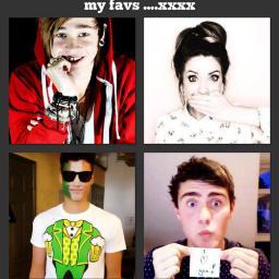 i love reece mastin and siva kaneswaran and jacksgap and pointlessblog and marcus butler and zoella and casper lee and tyler oackly and louie and louise and joe