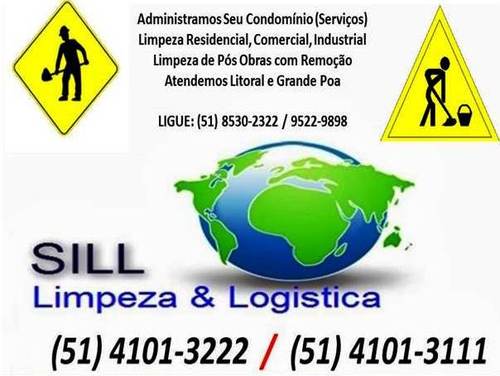 A Sill Serviços de Limpeza e Logística atua com pessoal equipamentos e toda a logística para executar limpezas em Eventos, Empresas,Obras, Residencias.