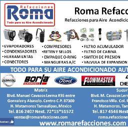 RomaRefacciones's profile picture. Empresa proveedora de auto partes de aire acondicionado y soporte en el servicio de A/C