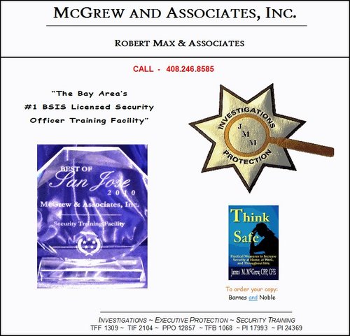 McGrewPI's profile picture. McGrew & Associates Inc - The Bay Area's #1 Security Training Facility!