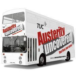 austeritybus's profile picture. A nationwide tour, gathering the evidence to convict government policies. Austerity is hurting, but it isn't working.