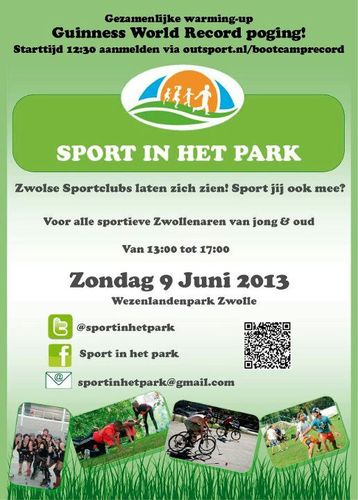 Zwolle is een sportstad! Op 9 juni 2013 van 13.00 tot 17.00 kun je met Zwolse sportclubs mee sporten en beleven hoe leuk hun sport is! #clinic #demo #doen!