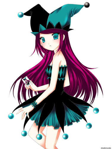 My name is Jokester. I play a lot of card games and use a lot of tarot cards. They also call me Lady Luck. Donno why.