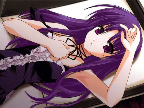 Ayaka= Girl with purple hair. Sukia= Girls with red hair. #RP #Single (they both are) #Purplehaired #Redhead
