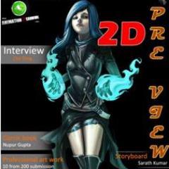It's a Pre- Production magazine launch by animation carnival in January 2013.
Pre-Production contain- sketches, comic pages, digital paintings, story board.
