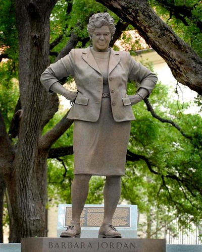 Statue, bronze. Former politician and civil rights activist.